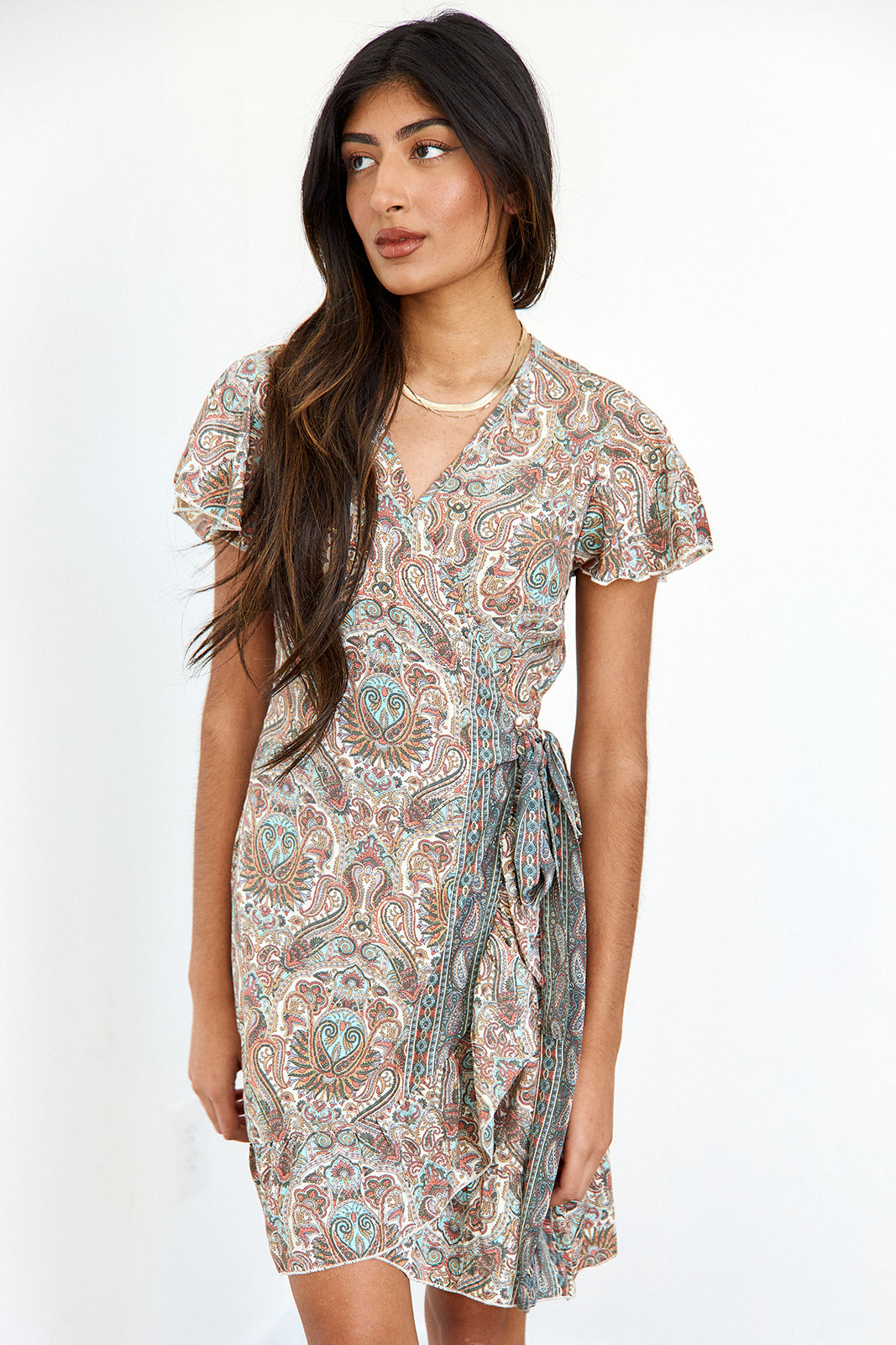 Bowie Wrap Mini Dress - fab'rik