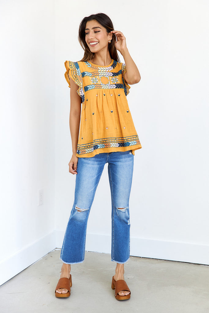 Mercy Embroidered Blouse - fab'rik