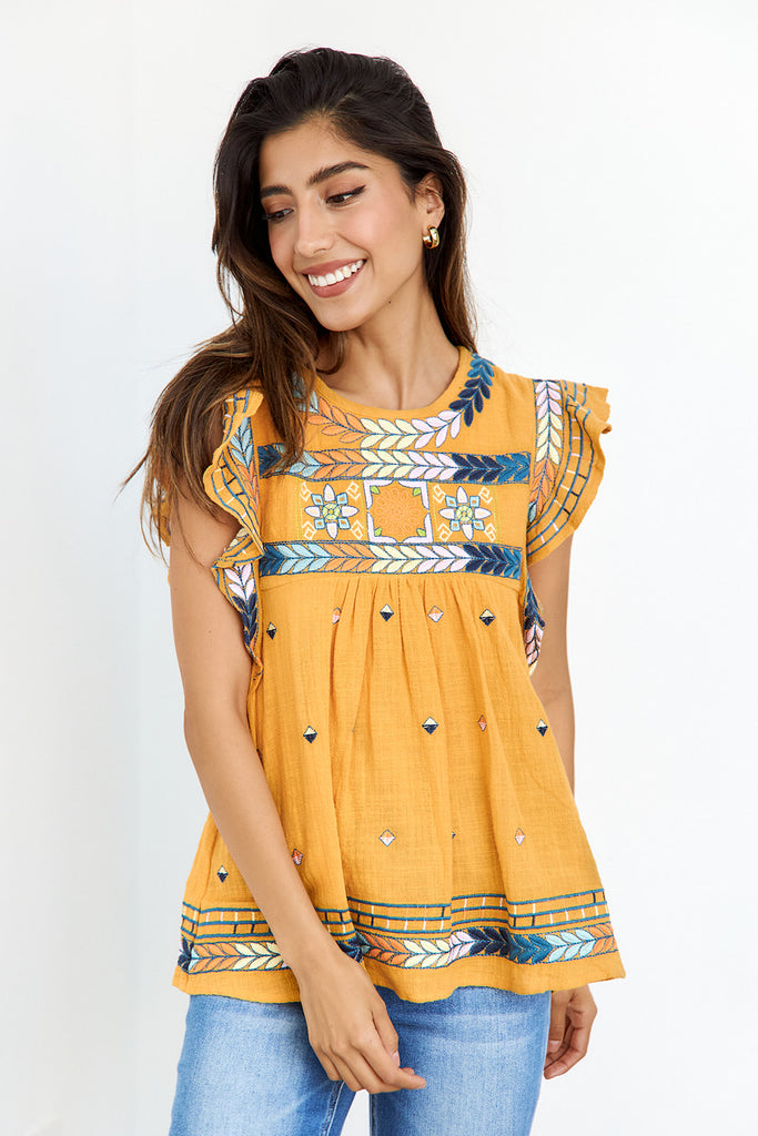 Mercy Embroidered Blouse - fab'rik