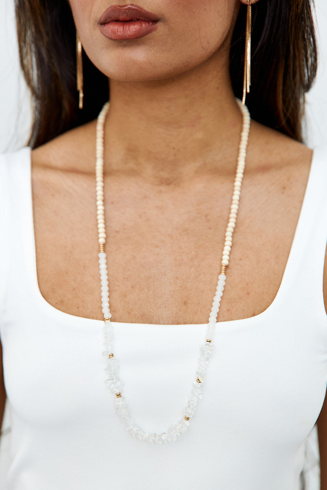 Sorel Stone & Wood Beaded Necklace - fab'rik