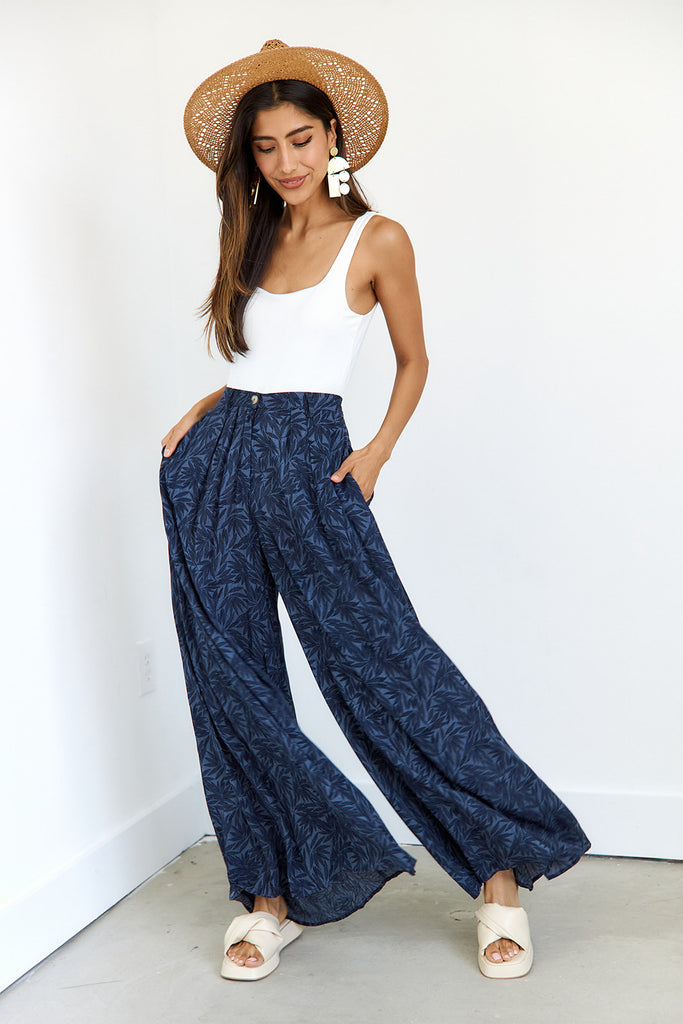Owen Floral Wide Leg Pants - fab'rik