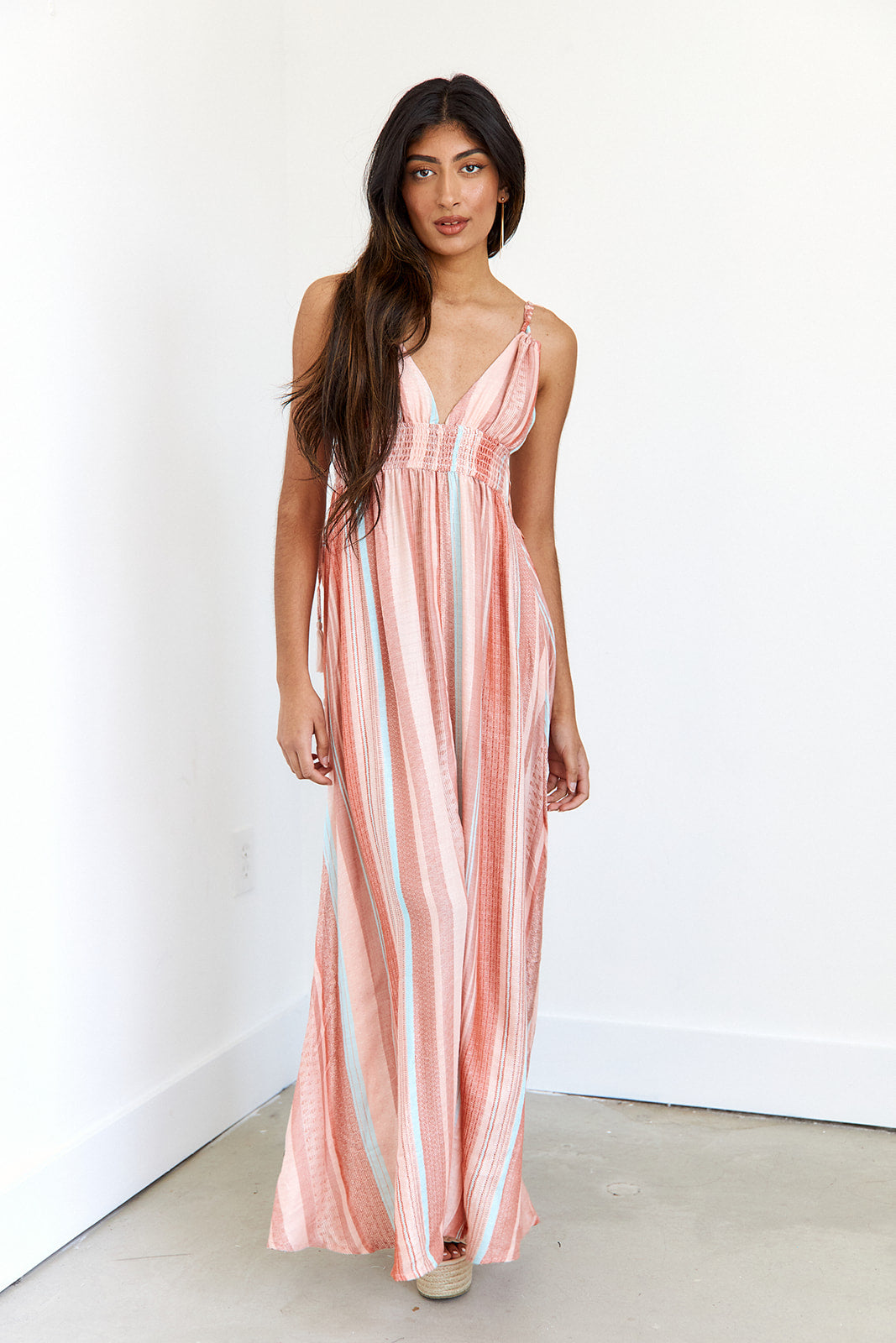Luana Striped Maxi Dress - fab'rik