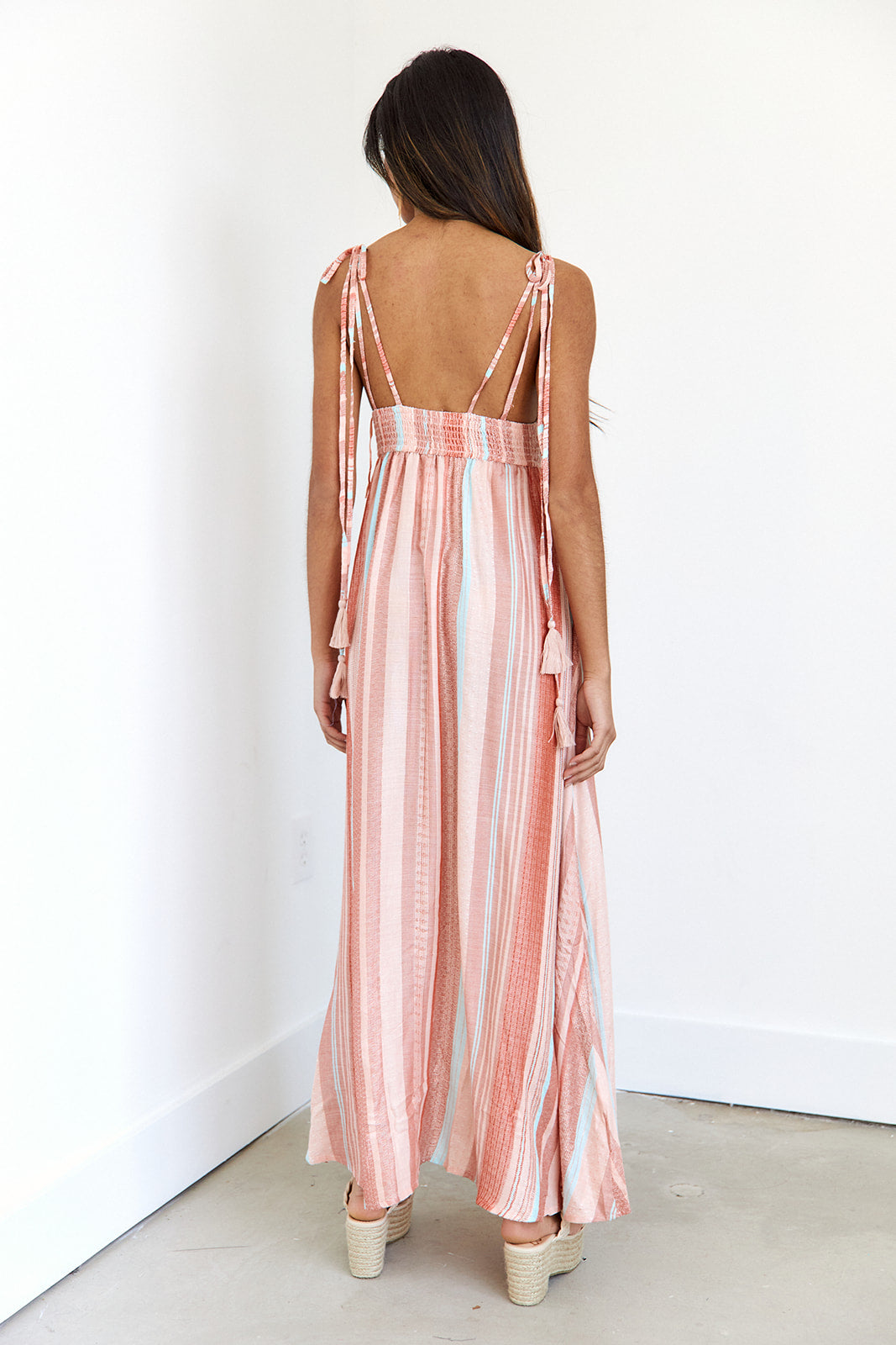 Luana Striped Maxi Dress - fab'rik