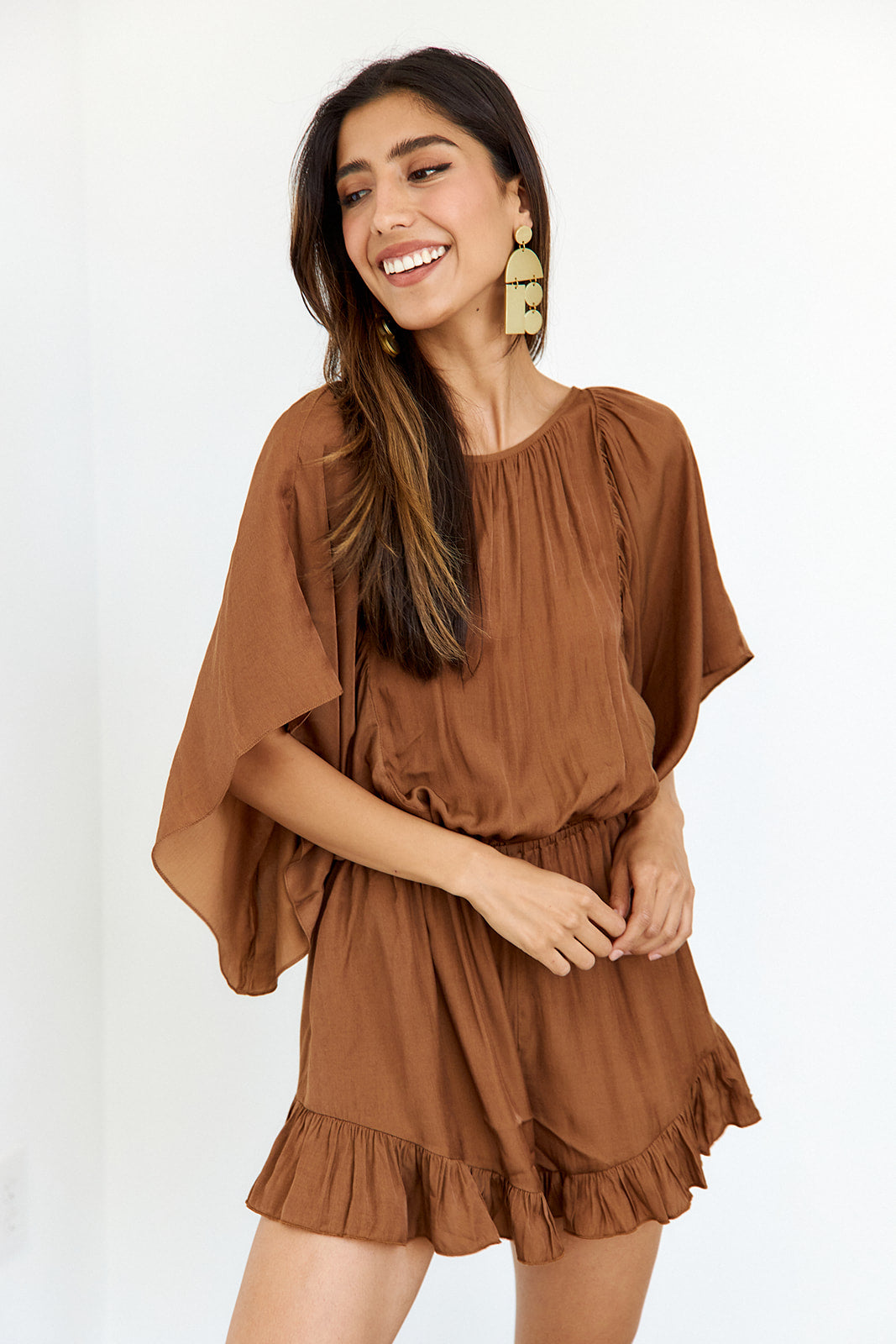 Ingrid Open Back Romper - fab'rik