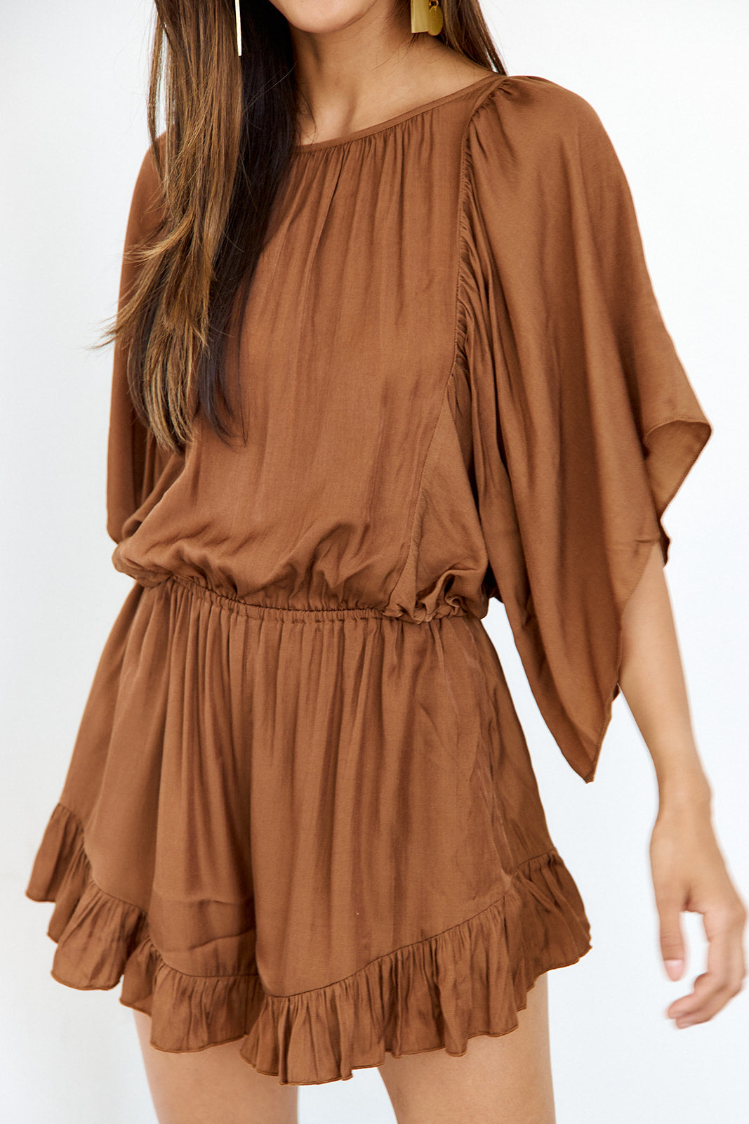 Ingrid Open Back Romper - fab'rik