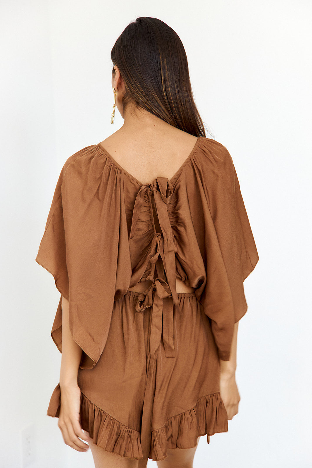 Ingrid Open Back Romper - fab'rik