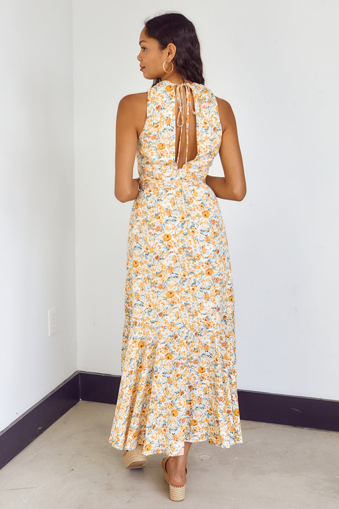 SALE - Delphine Floral Midi Dress - fab'rik