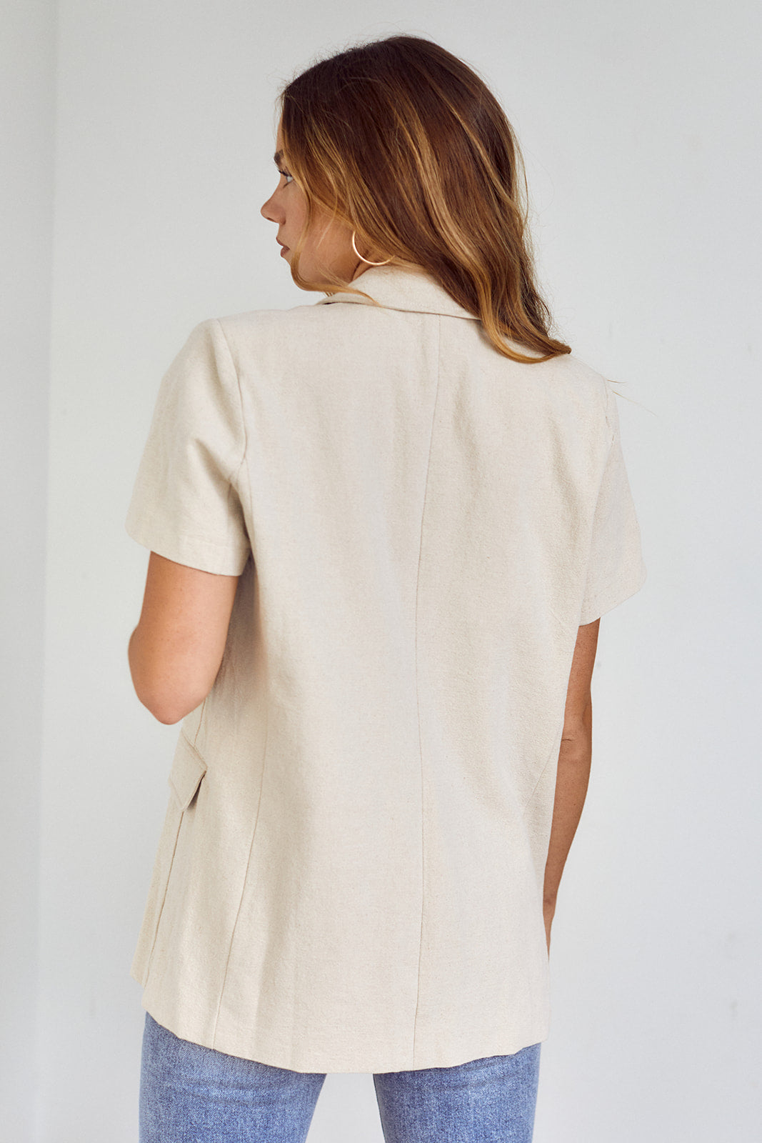 SALE - Saffron Short Sleeve Blazer - fab'rik