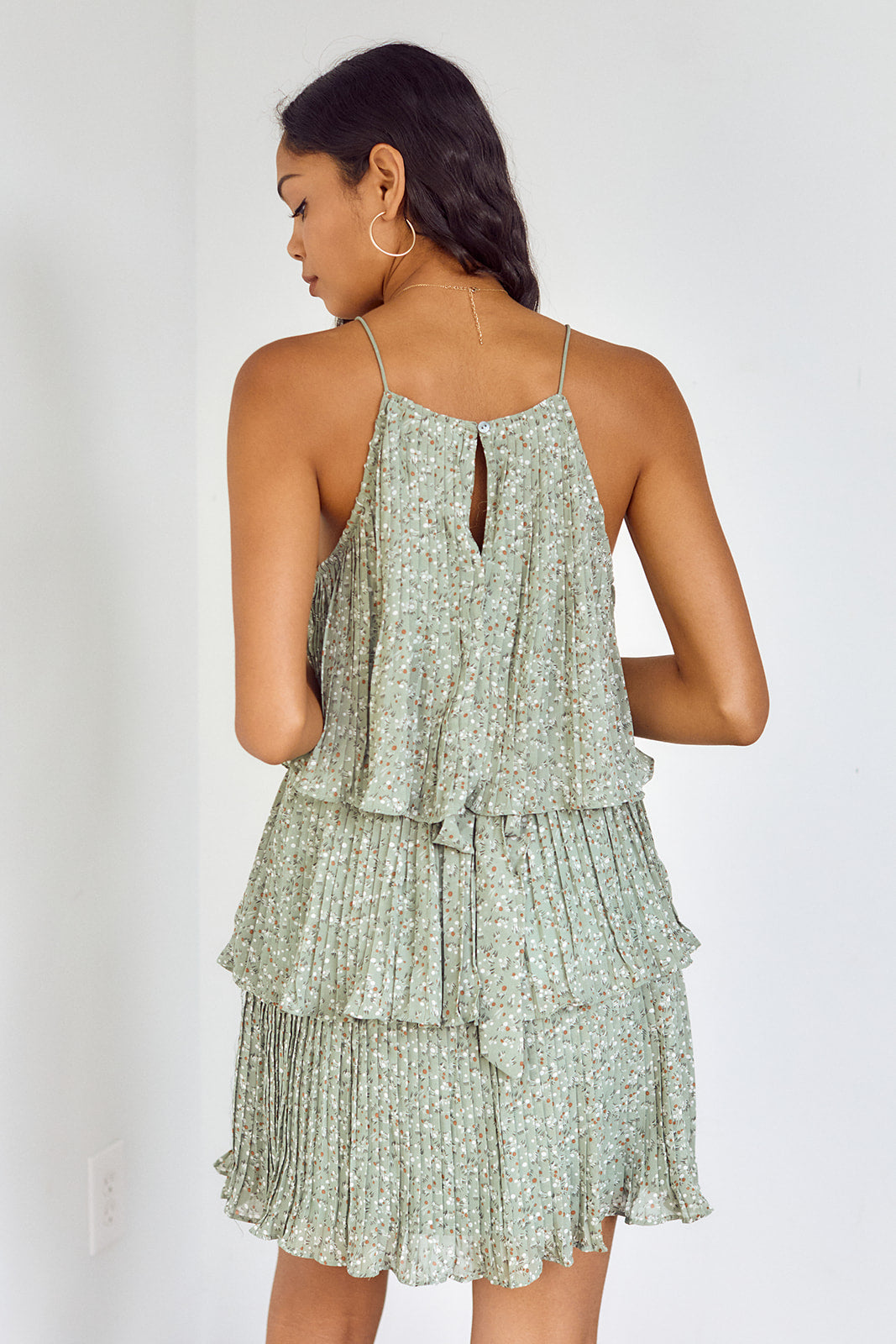 SALE - Martina Pleated Tiered Dress - fab'rik