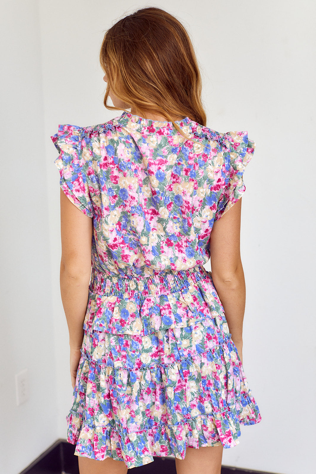 Oria Floral Mini Dress - fab'rik