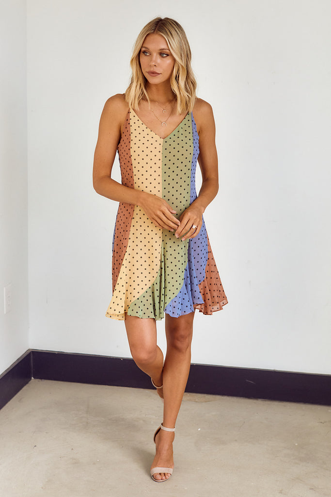 SALE - Santorini Polka Dot Dress - fab'rik