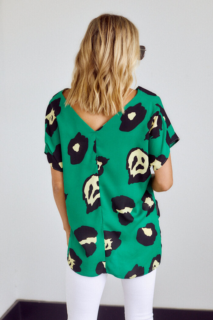 SALE - Luma Animal Print Top - fab'rik