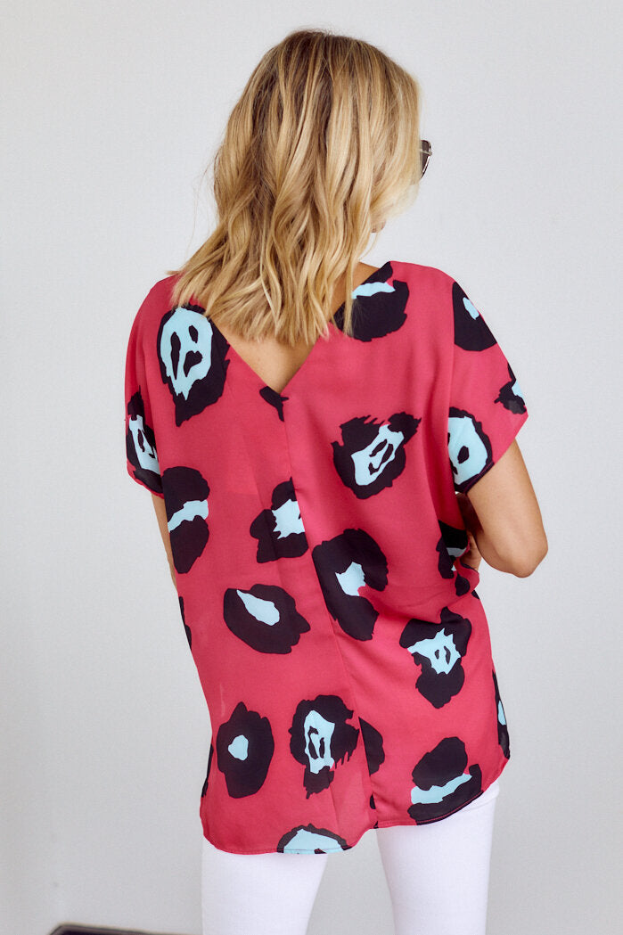 SALE - Luma Animal Print Top - fab'rik