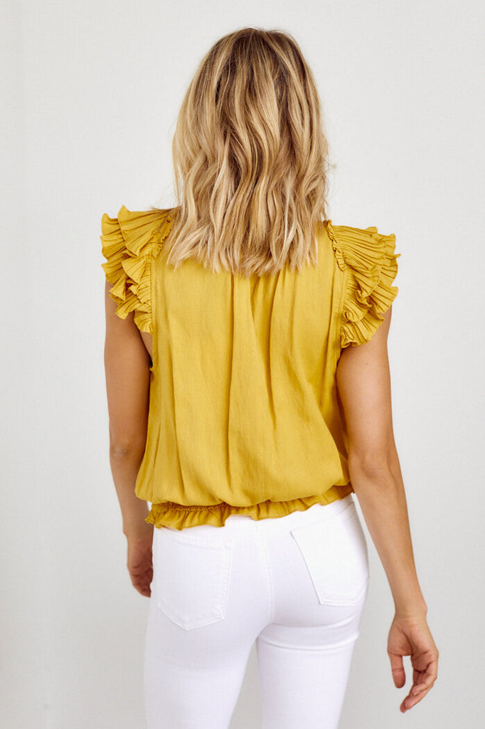 Lisette Ruffle Pleated Blouse - fab'rik