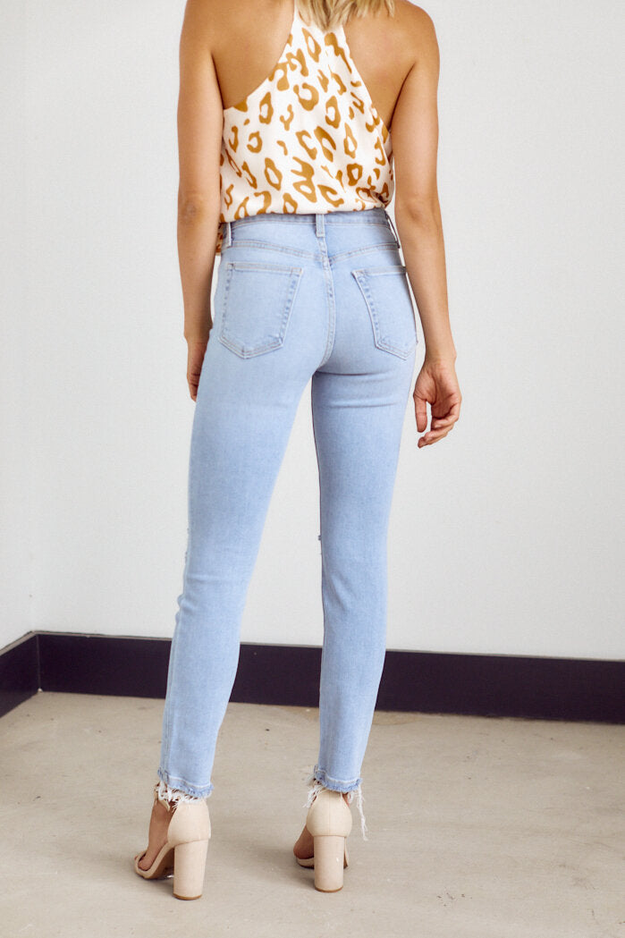 SALE - Bailey High Rise Distressed Skinny - fab'rik