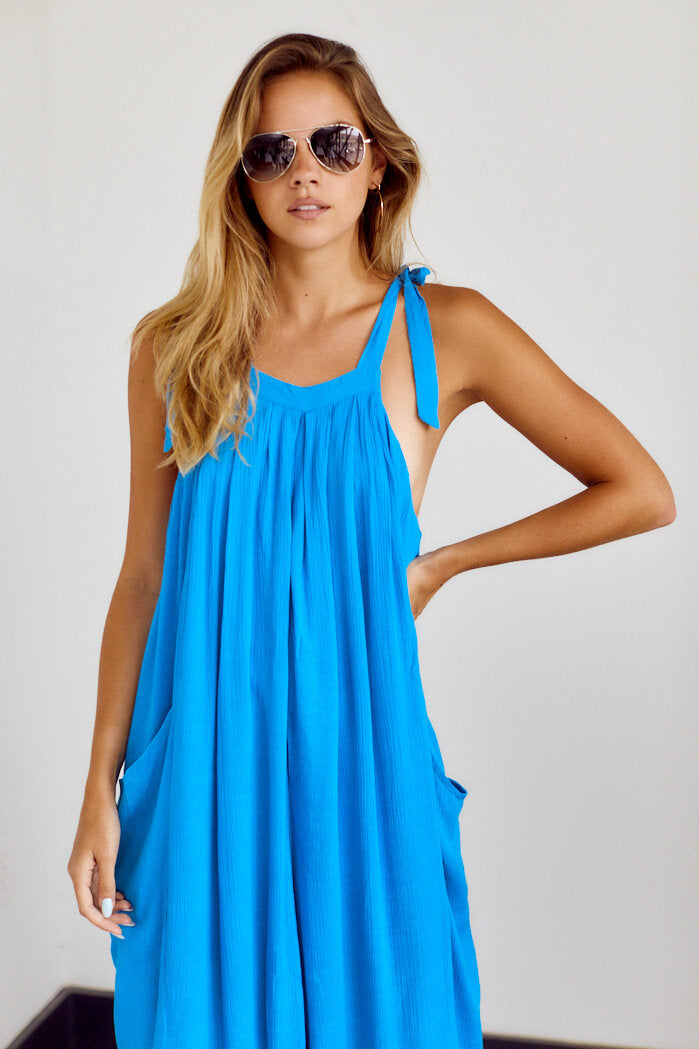 SALE - Ellery Tie Detail Jumpsuit - fab'rik