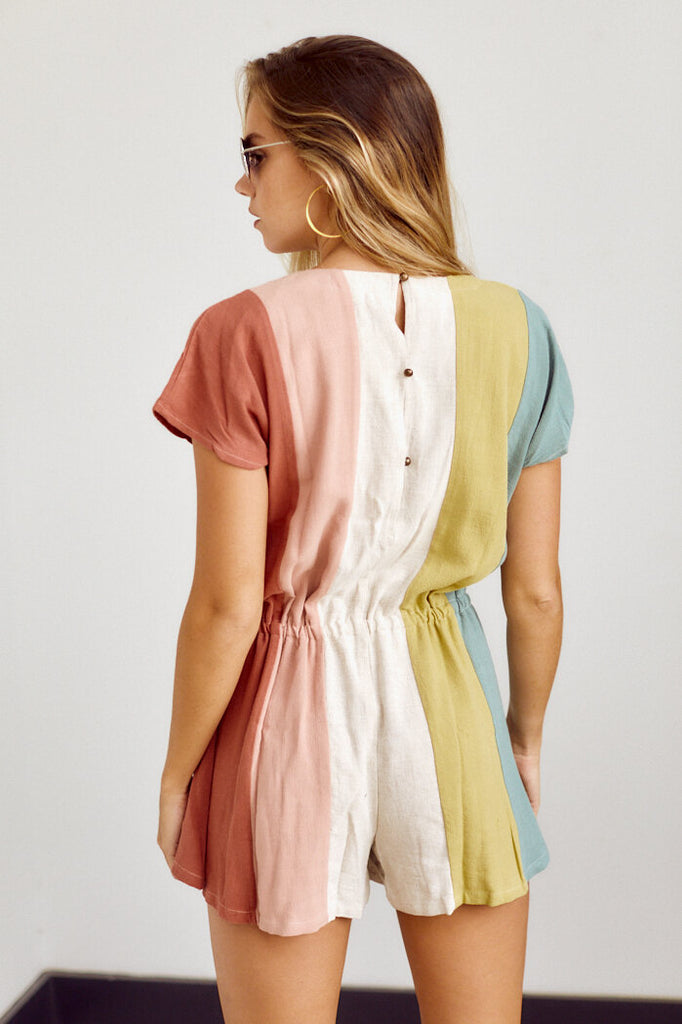 SALE - Laney Colorblock Romper - fab'rik