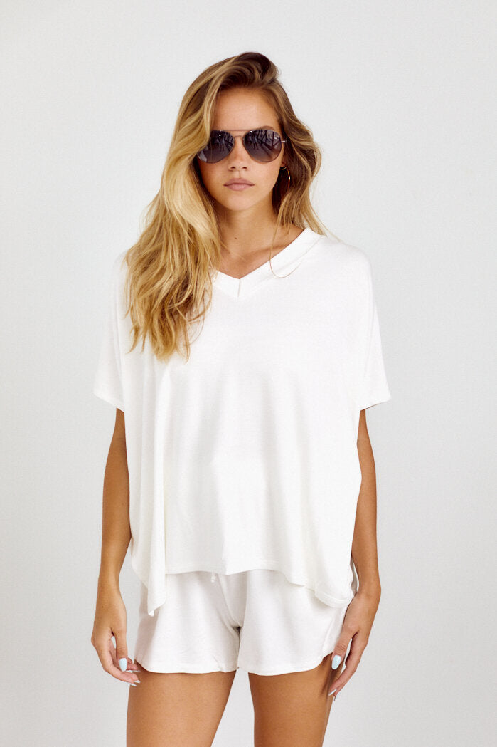 SALE - Mia Short Sleeve Tie Dye Top - fab'rik