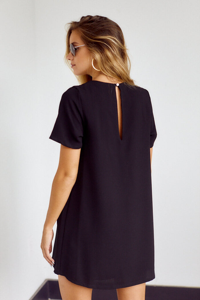 Esme Short Sleeve Shift Dress - fab'rik