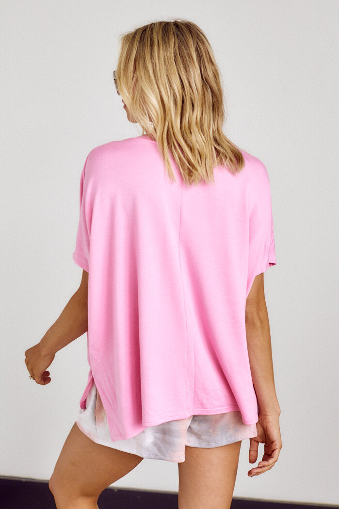 SALE - Mia Short Sleeve Tie Dye Top - fab'rik