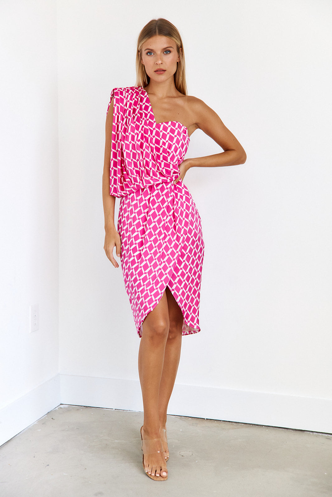 Edna Draped Midi Dress - fab'rik