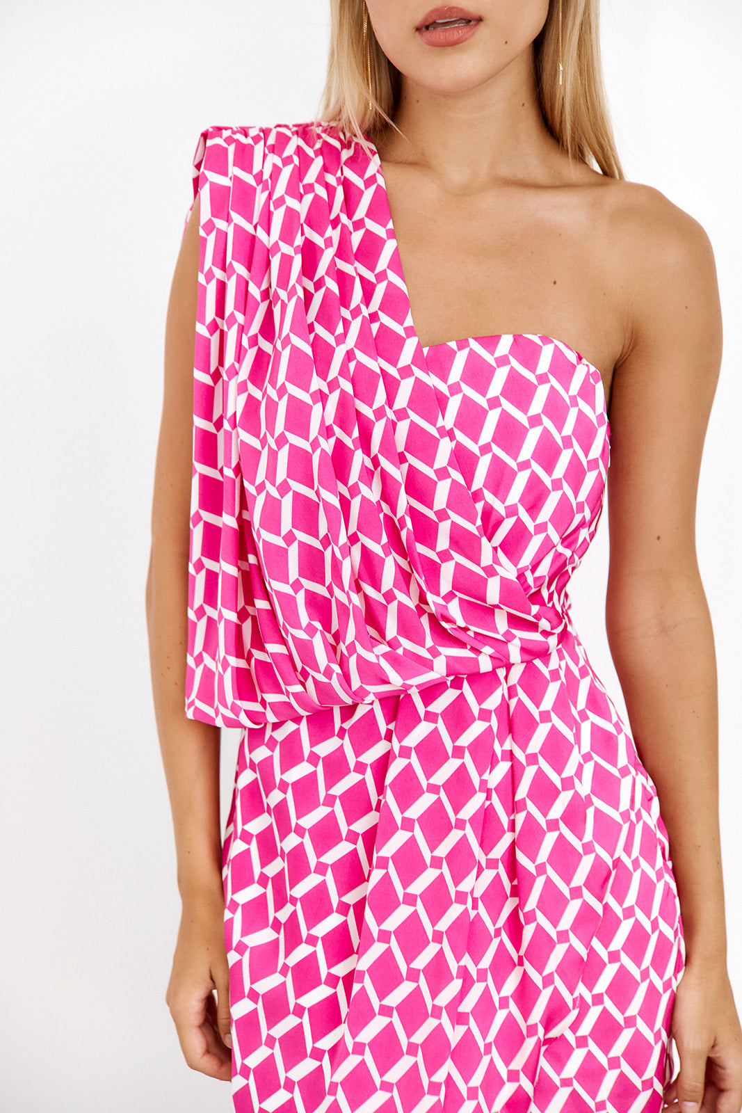 Edna Draped Midi Dress - fab'rik