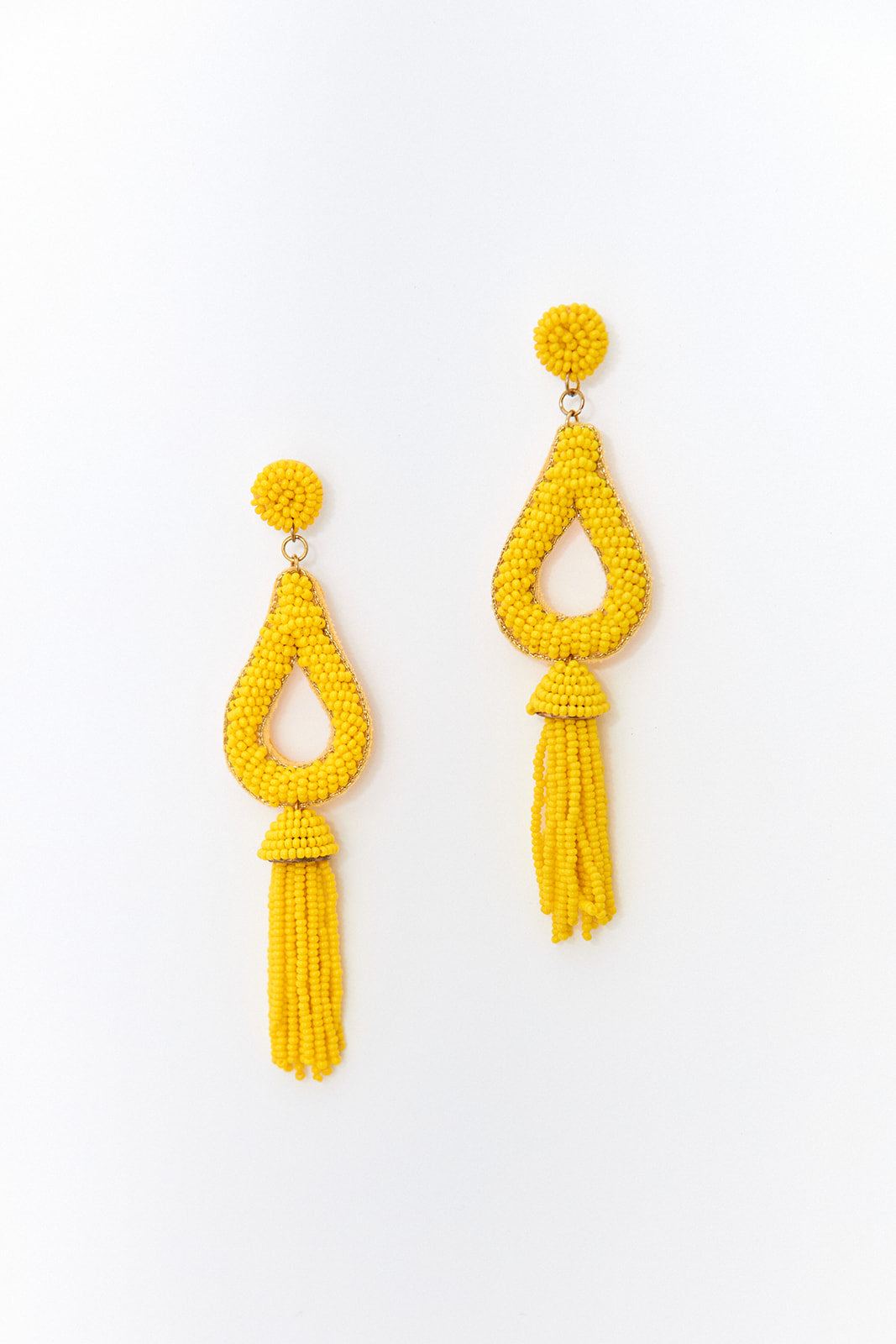 Kaia Teardrop Tassel Earrings - fab'rik