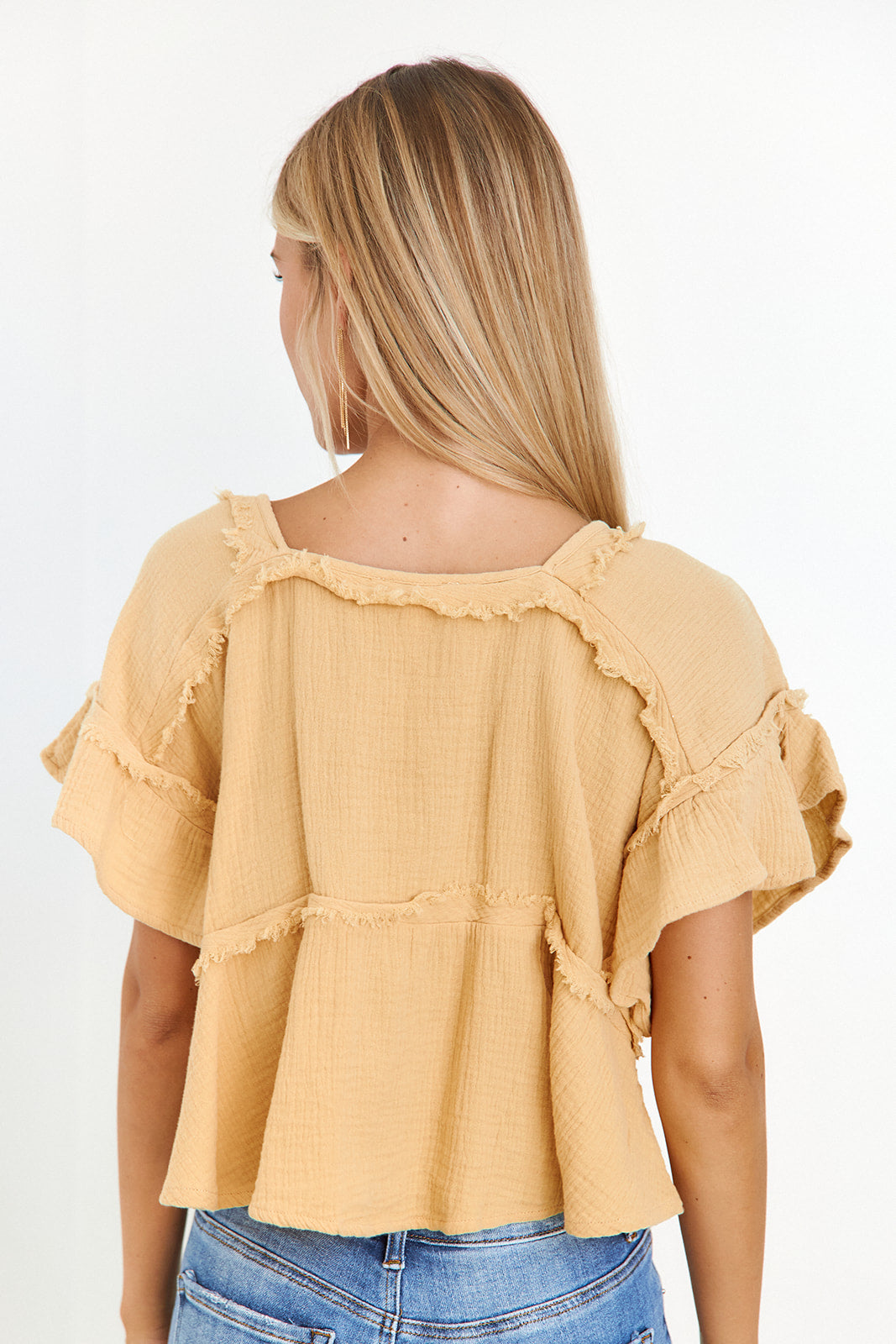 Myla Frayed Top - fab'rik