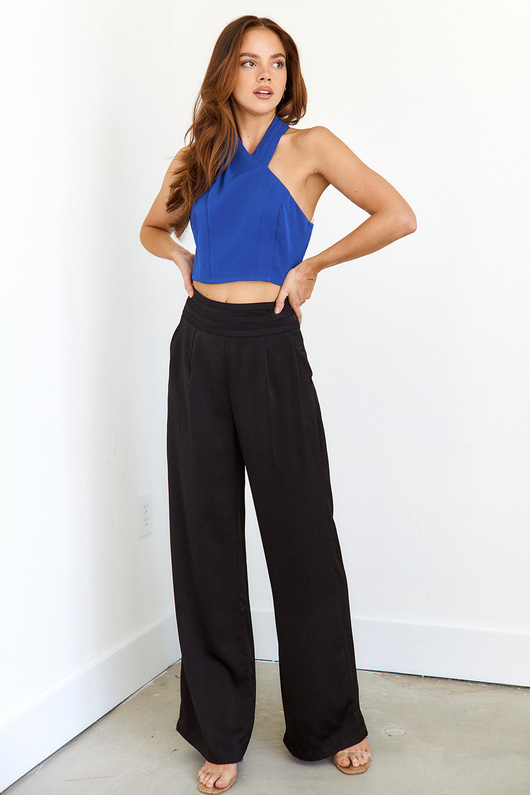 Sylvia Halter Sleeveless Top - fab'rik