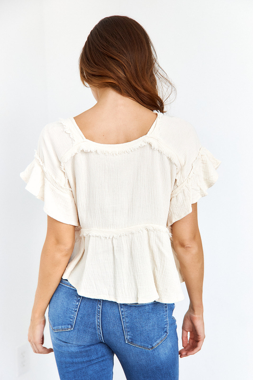 Myla Frayed Top - fab'rik