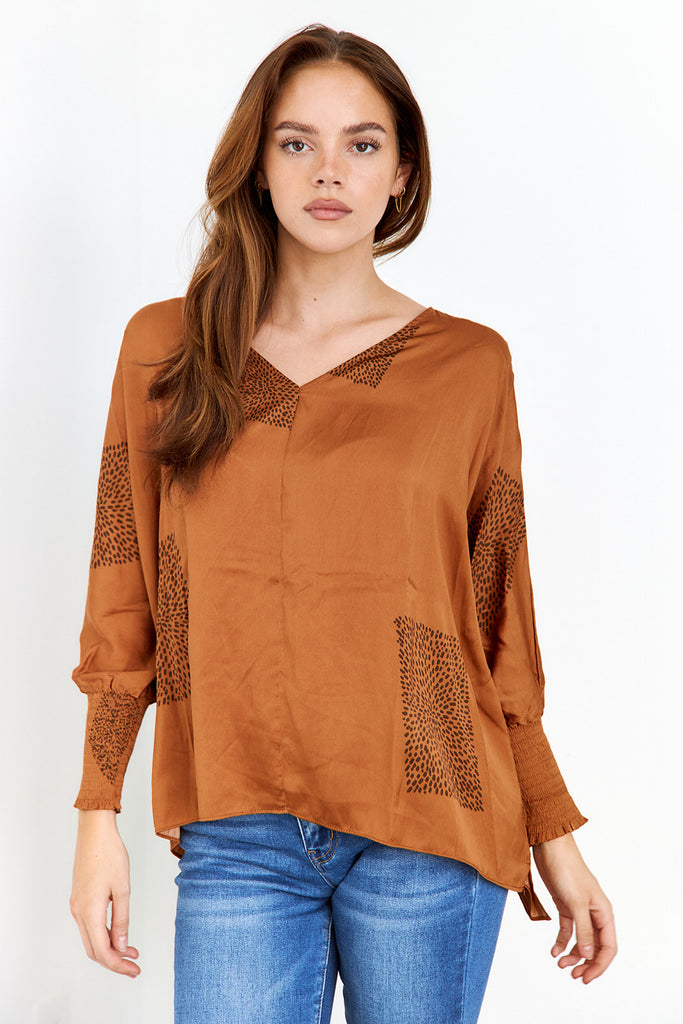 Killian Print Long Sleeve Blouse - fab'rik