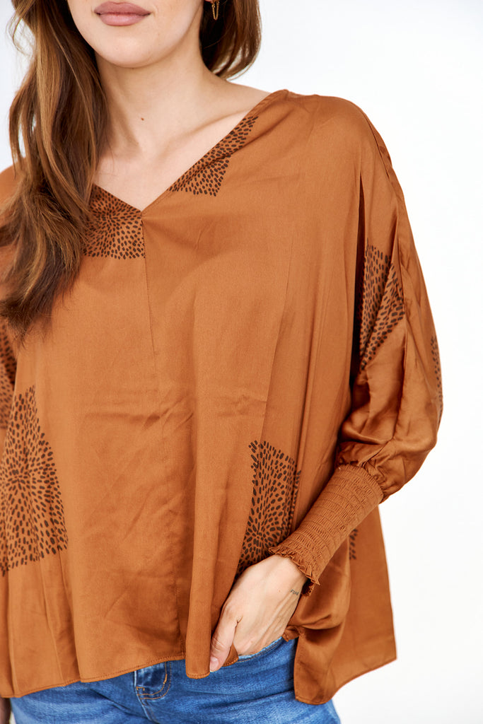 Killian Print Long Sleeve Blouse - fab'rik