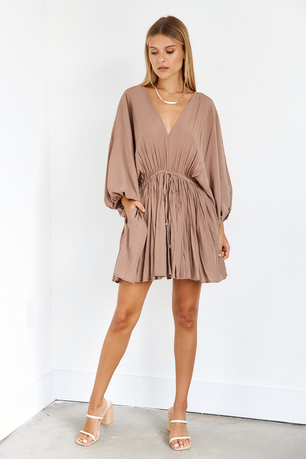 Noble Chain Detail Mini Dress - fab'rik
