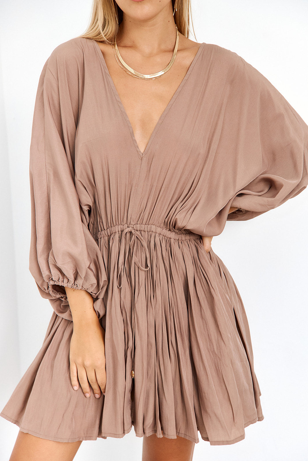 Noble Chain Detail Mini Dress - fab'rik