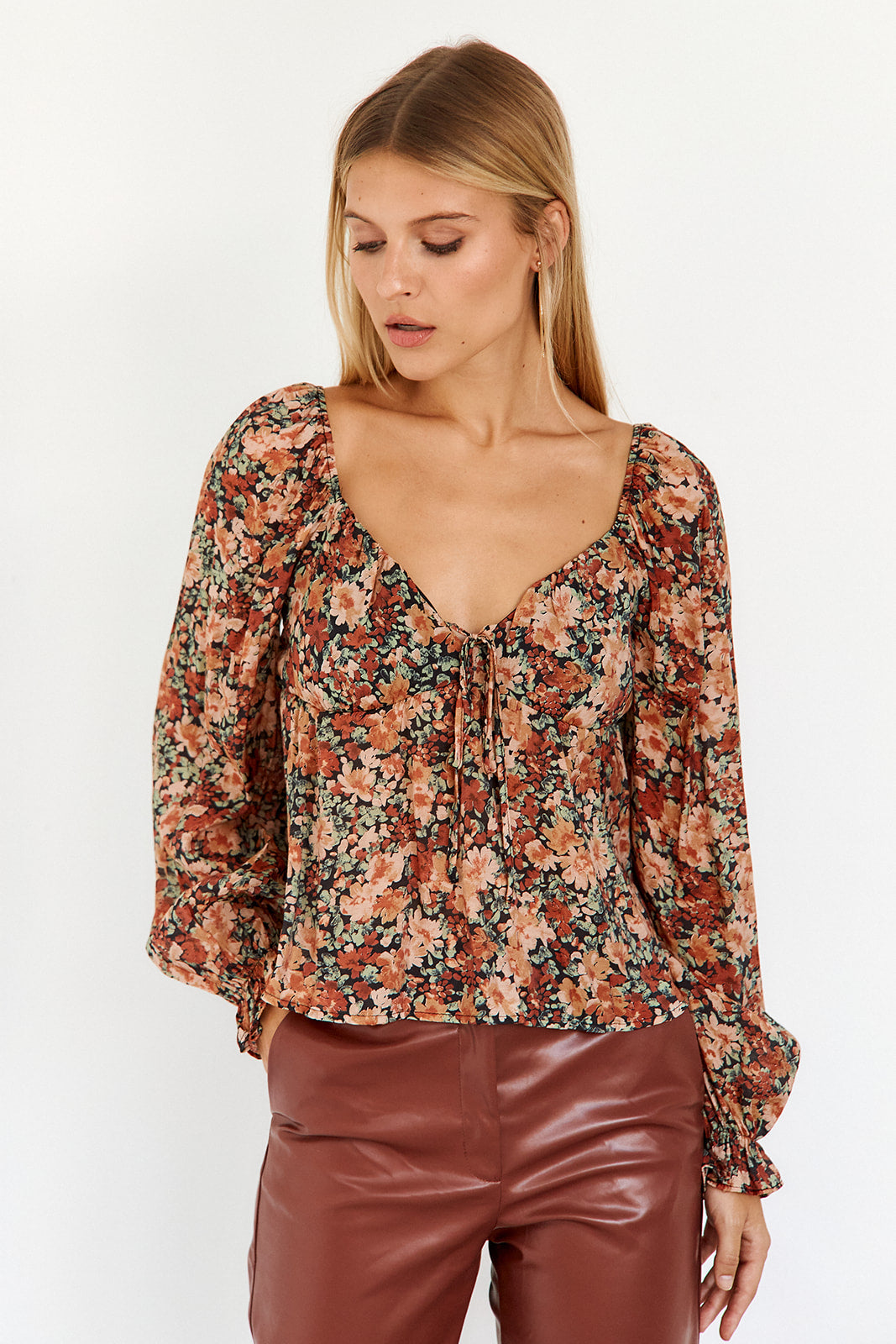 Delilah Floral Printed Top - fab'rik