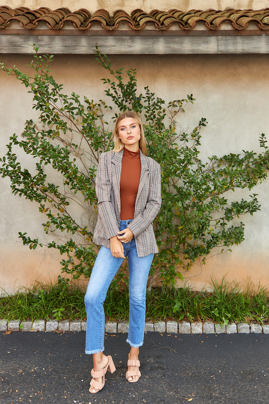 Kendy Plaid Blazer - fab'rik