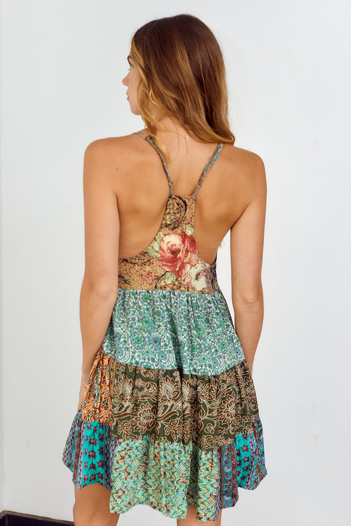 SALE - Kennie Patchwork Swing Dress - fab'rik