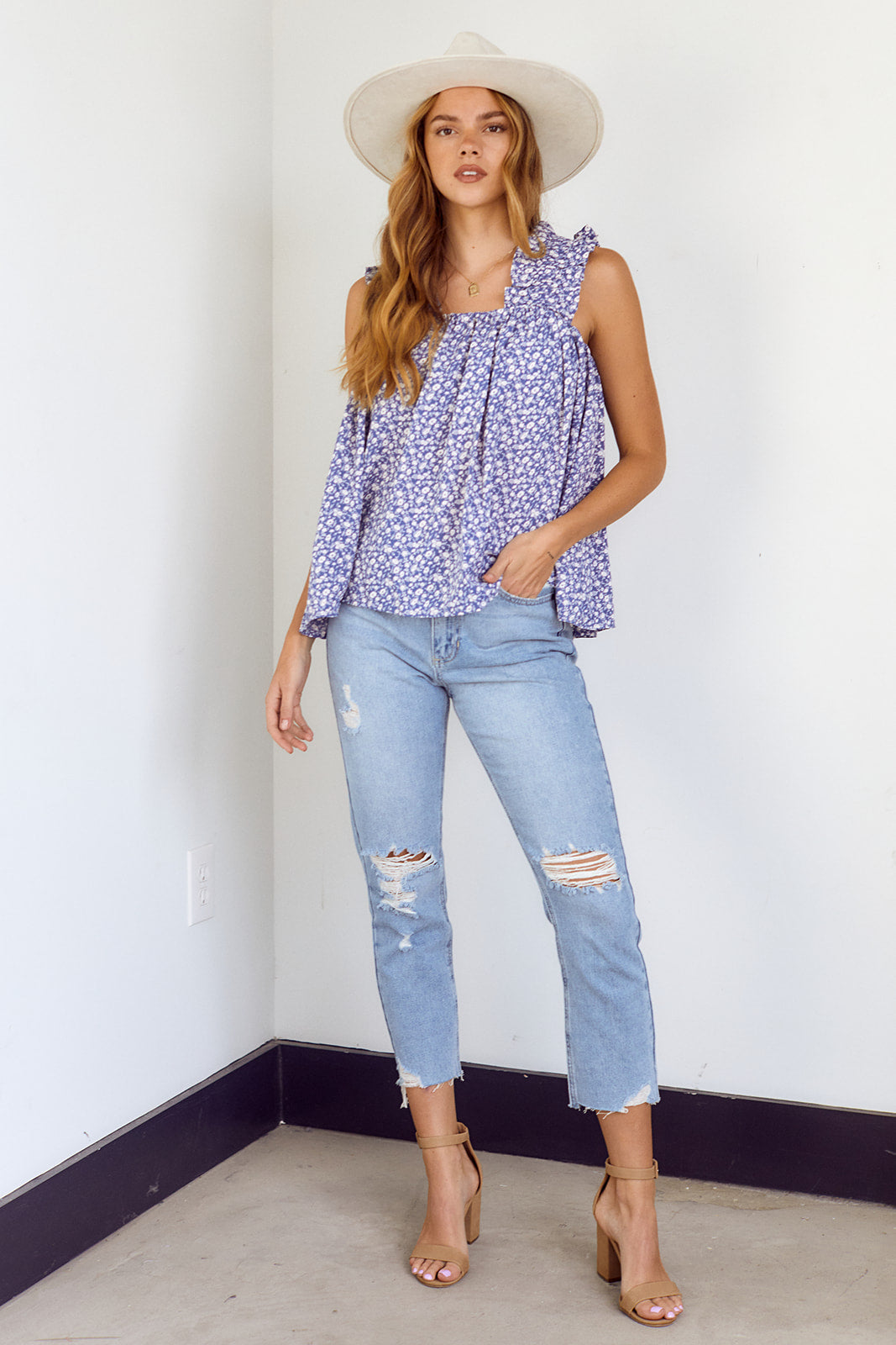 SALE - Frisco Ruffled Detail Blouse - fab'rik