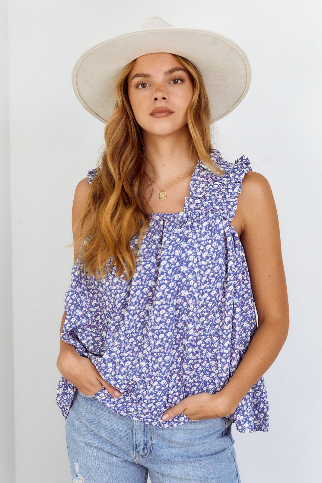 SALE - Frisco Ruffled Detail Blouse - fab'rik