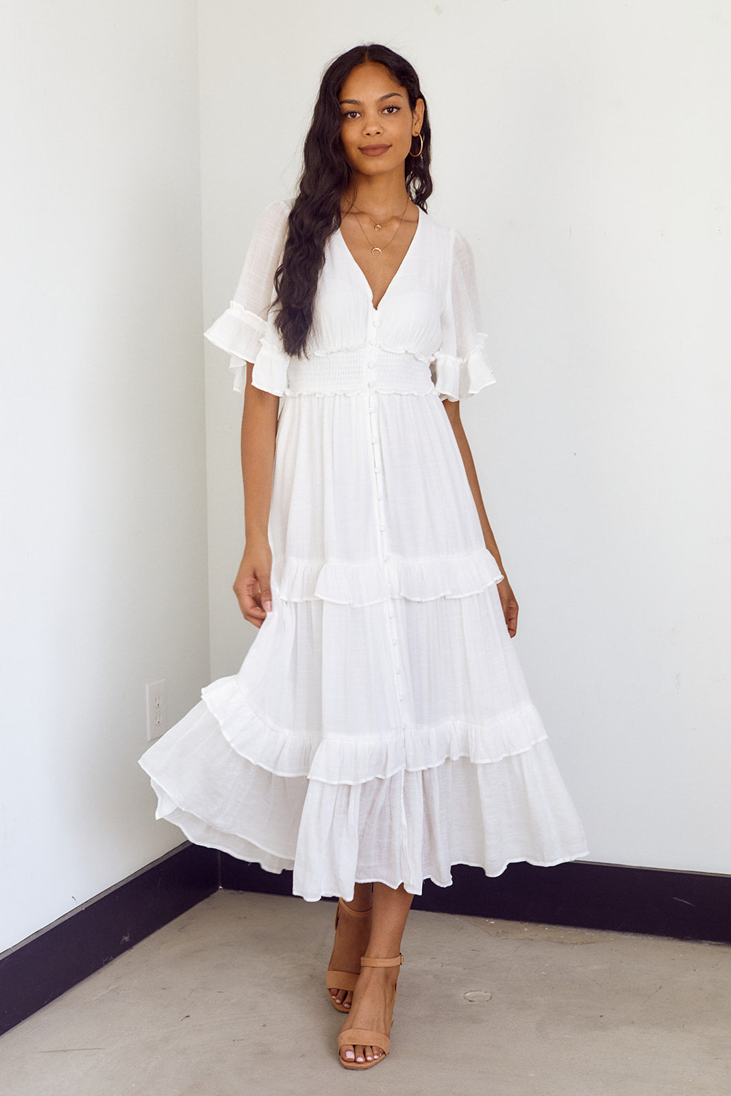 SALE - Millie Button Down Maxi Dress - fab'rik