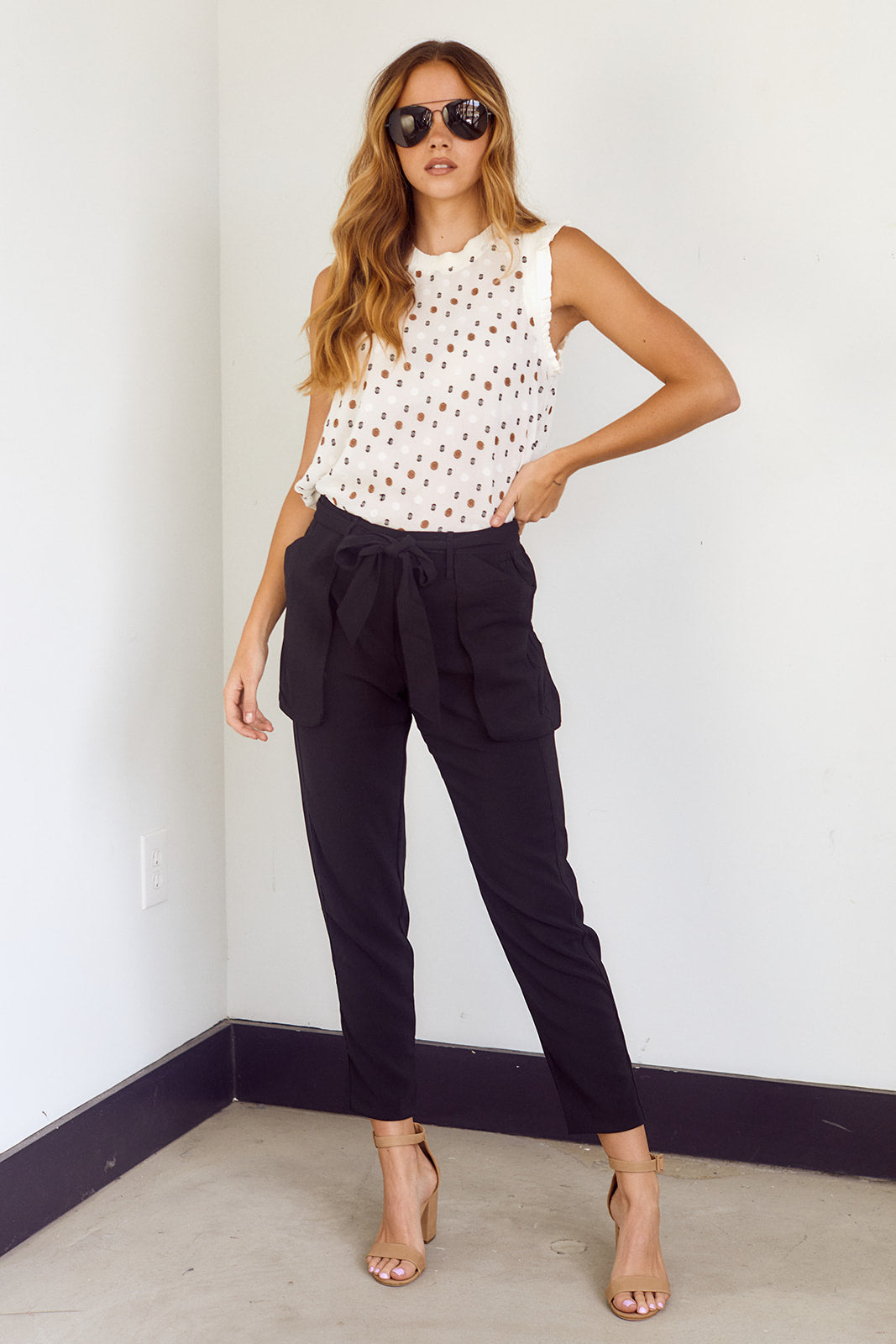 SALE - Collata Paper Bag Waist Pants - fab'rik