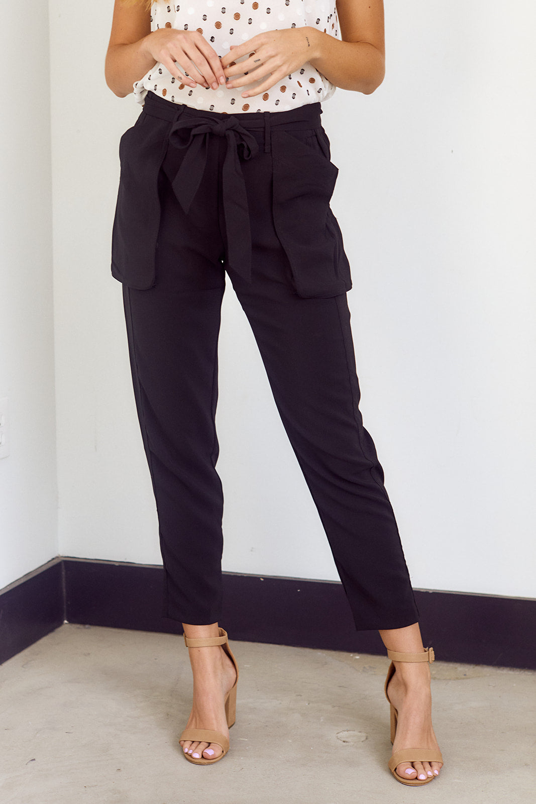 SALE - Collata Paper Bag Waist Pants - fab'rik
