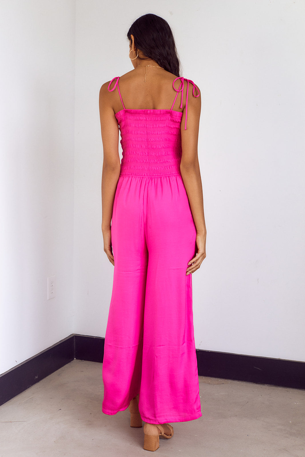 SALE - Camille Smocked Jumpsuit - fab'rik