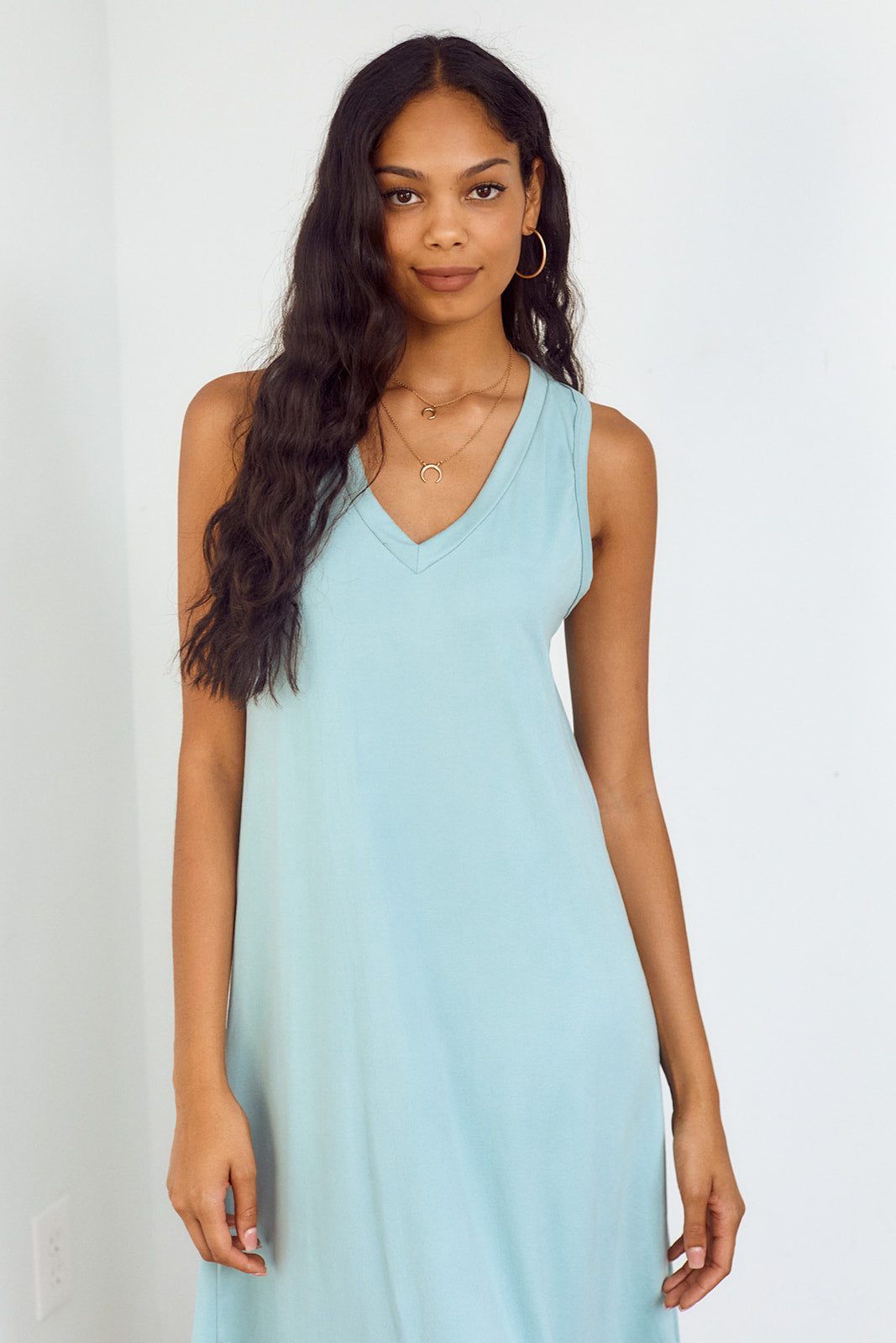 SALE - Avely Sleeveless Knit Midi Dress - fab'rik