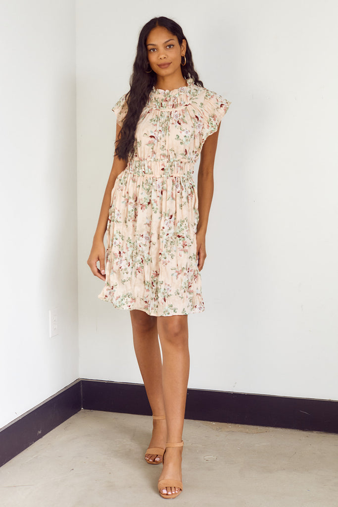 SALE - Kimball Ruched Floral Dress - fab'rik