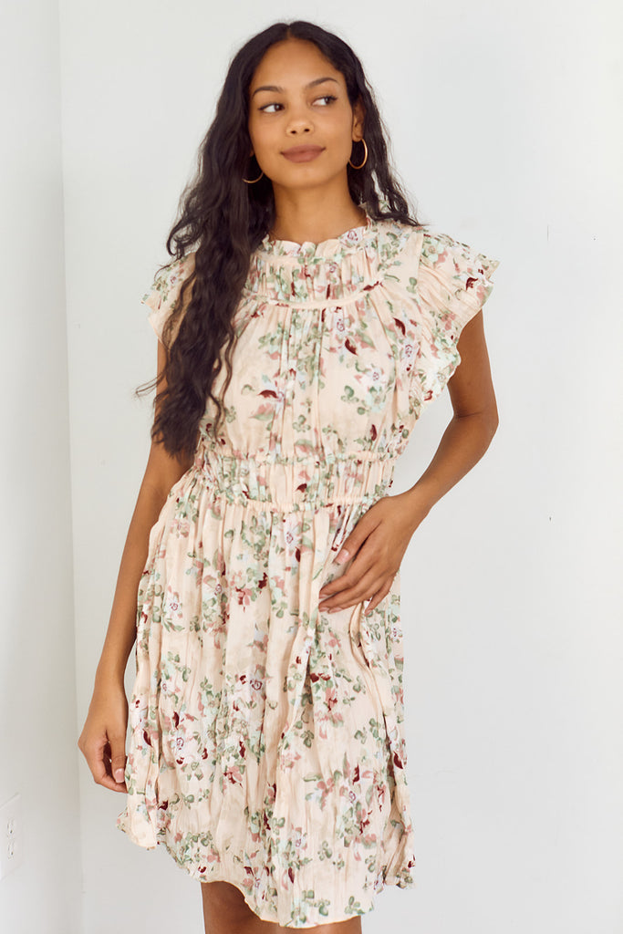 SALE - Kimball Ruched Floral Dress - fab'rik