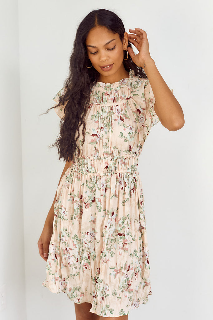 SALE - Kimball Ruched Floral Dress - fab'rik
