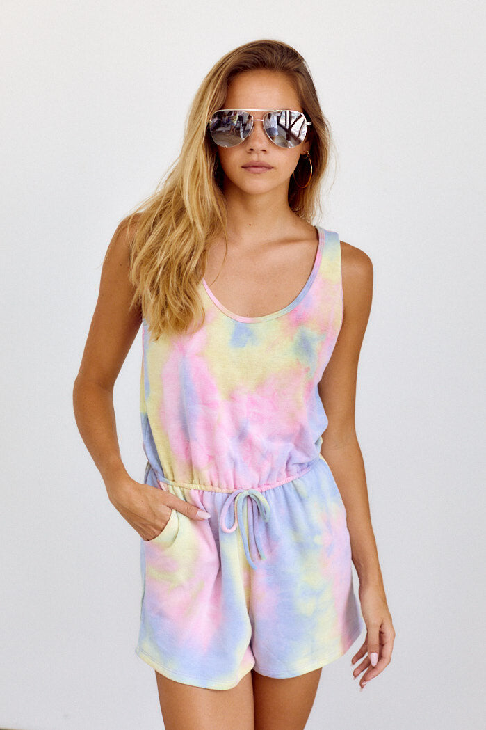 SALE - Staton Tie Dye Romper - fab'rik