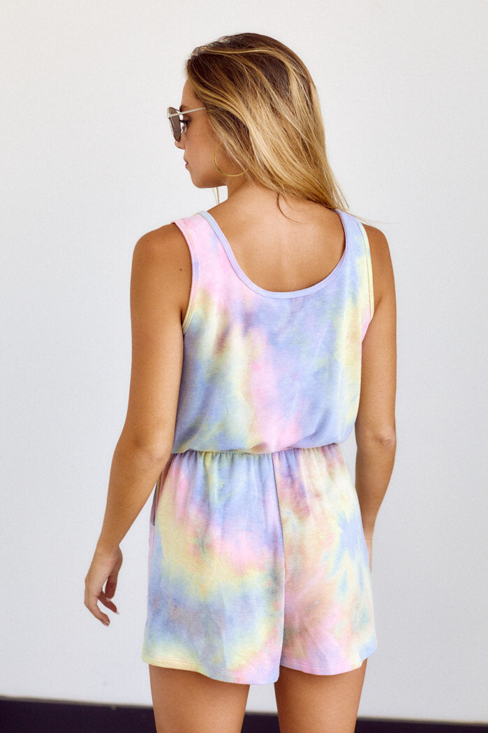 SALE - Staton Tie Dye Romper - fab'rik