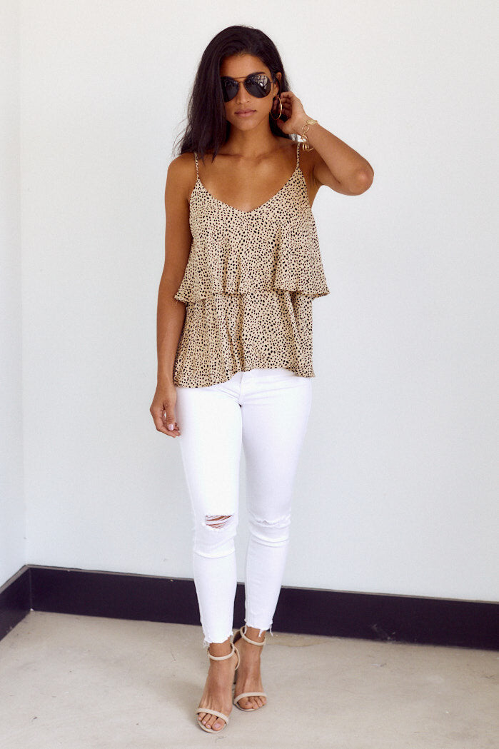 Gabina Layered Animal Print Tank - fab'rik